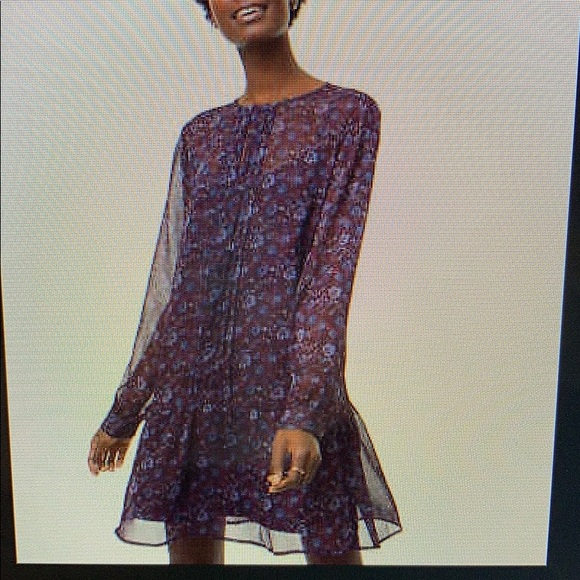 🌟Host Pick✨Loft-Floral Pleated Flounce Dress - Picture 5 of 7